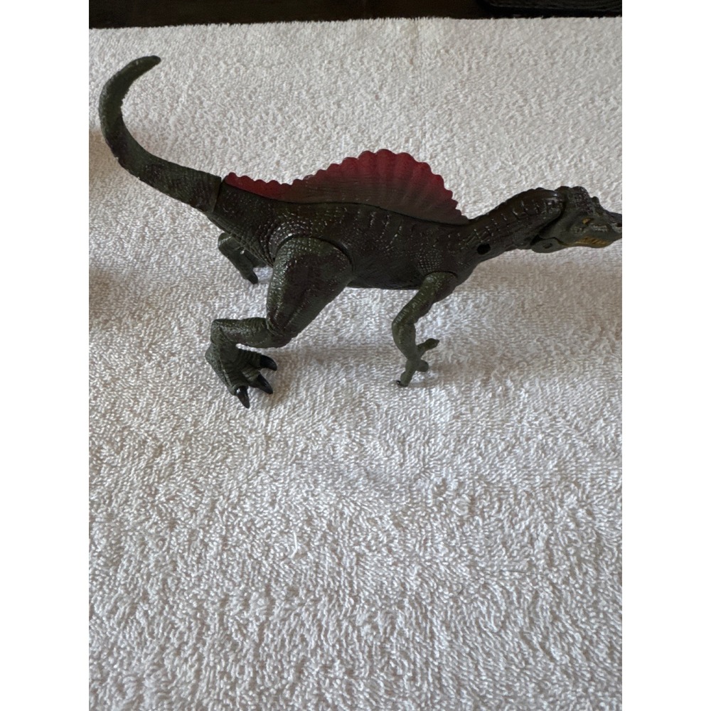 Spinosaurus Dinosaur Action Figure Green Red  Kids Toy Prehistoric Predator